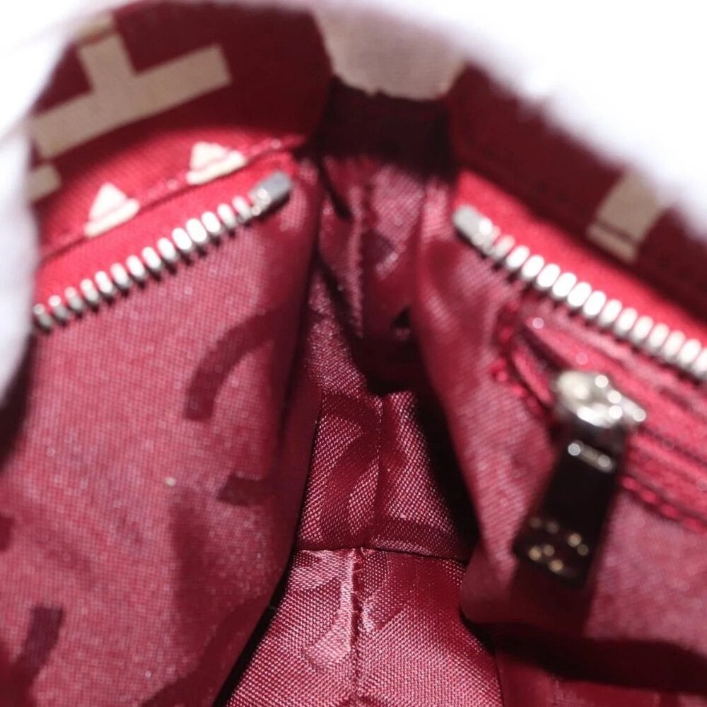 CHANEL Bycy Pouch Canvas Red CC Auth yk19768 - Picture 11 of 16